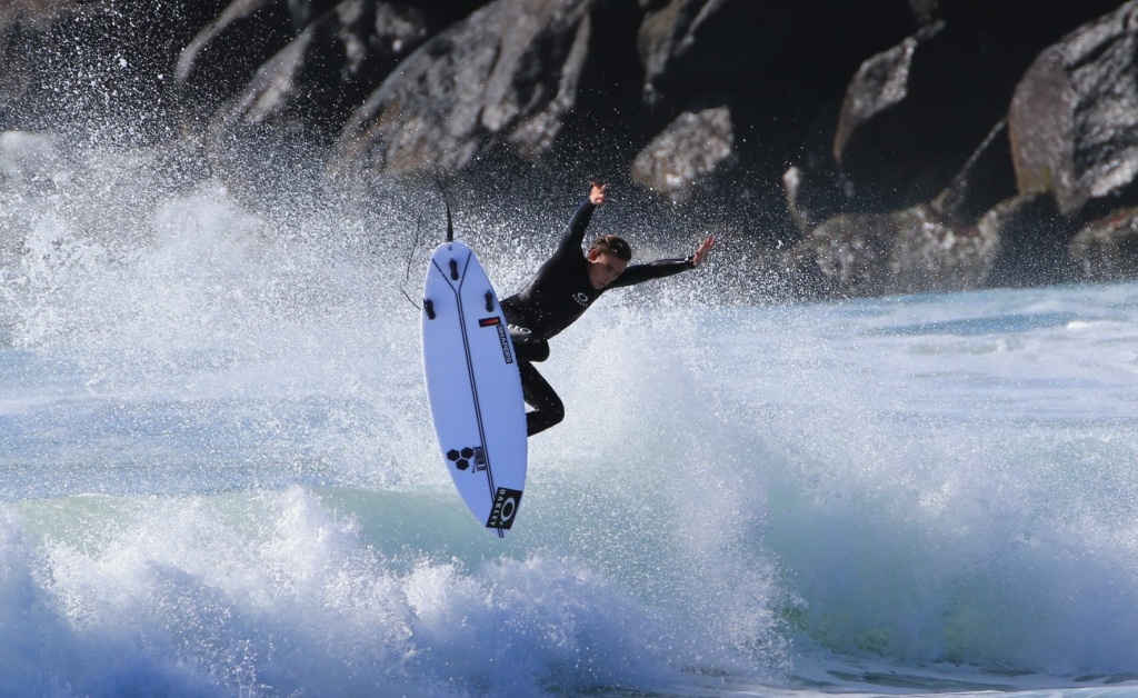 Cropped Surfing Image