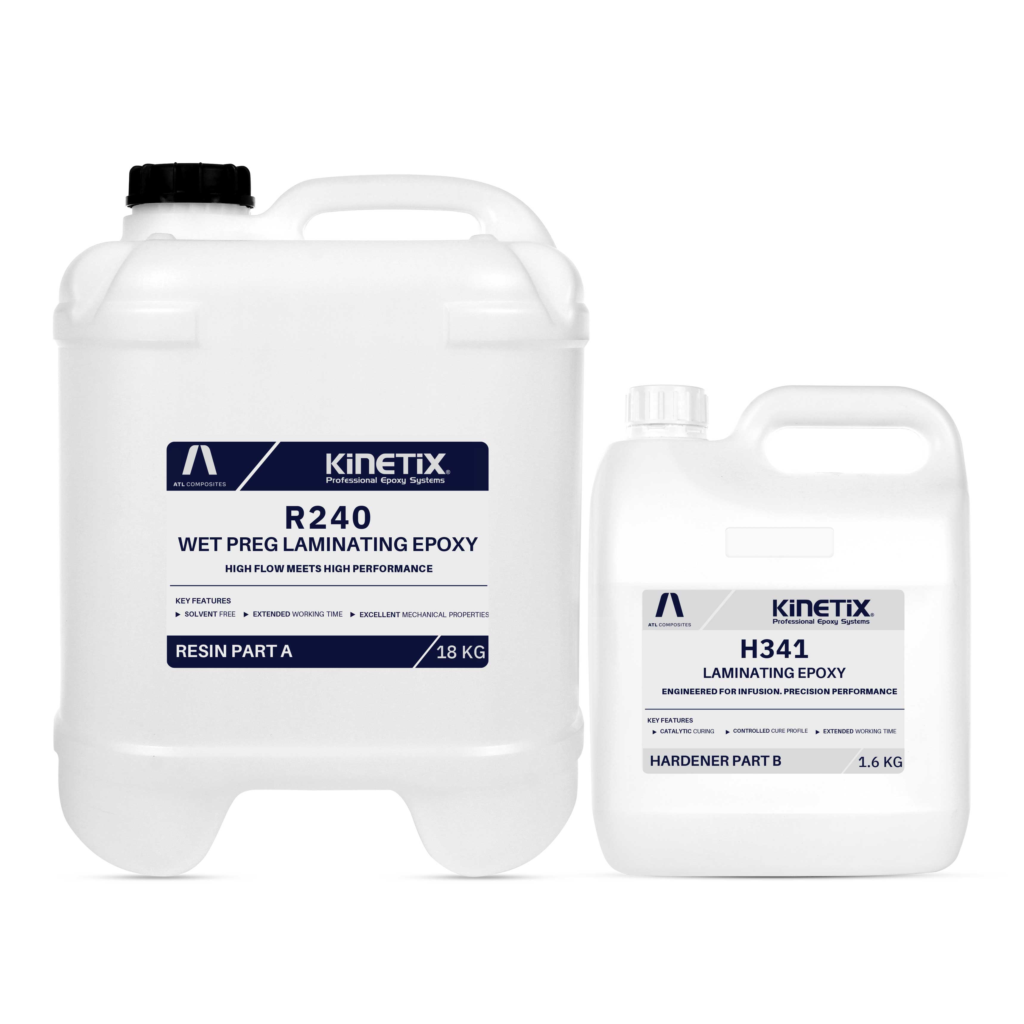 R240 Wet Preg Kinetix Epoxy Atl Composties 22.5kg