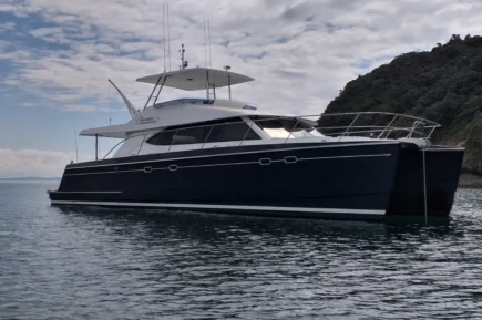 At Anchor Bow Forward Close Up