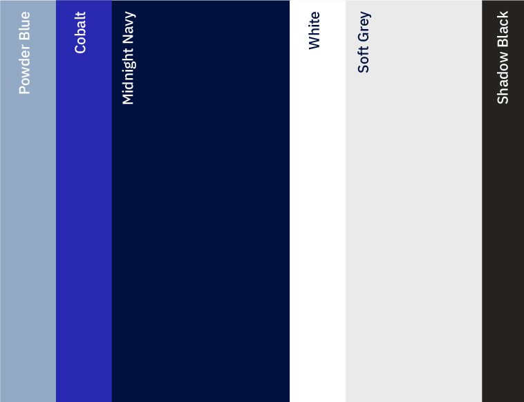 ATL brand colour line-up showing proportion of use