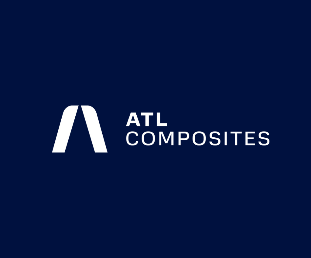 ATL Composites primary logo in white