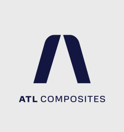 ATL Composites stacked logo in Midnight Navy