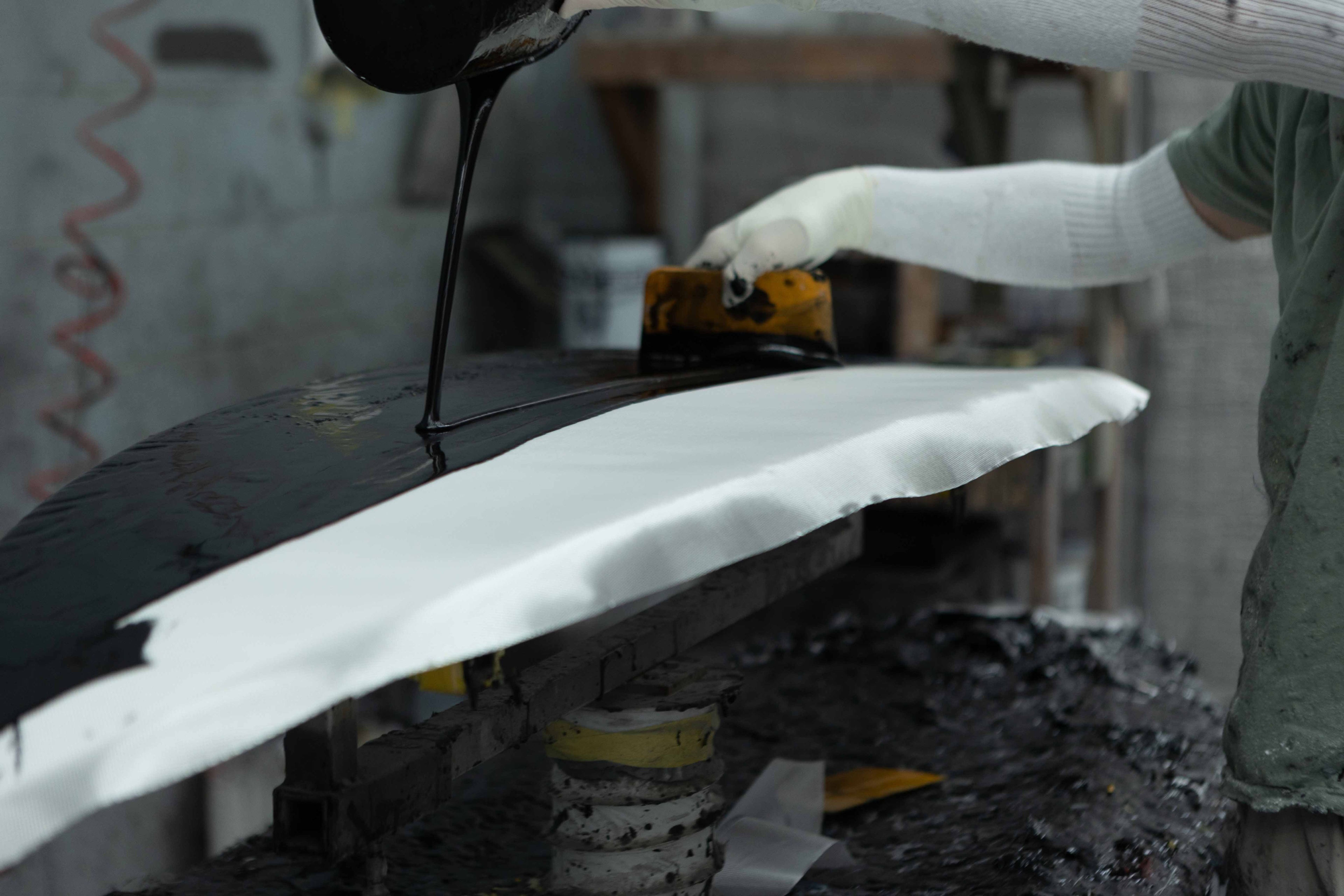 Resin application process