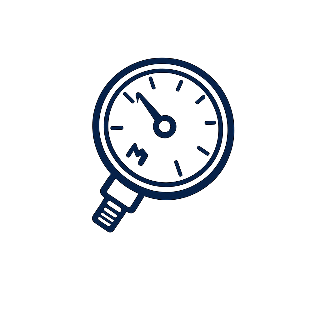 Oil-filled vacuum gauge