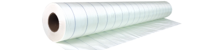 Roll of 105 gsm high-temperature nylon peel ply with blue tracer thread, stocked by ATL Composites