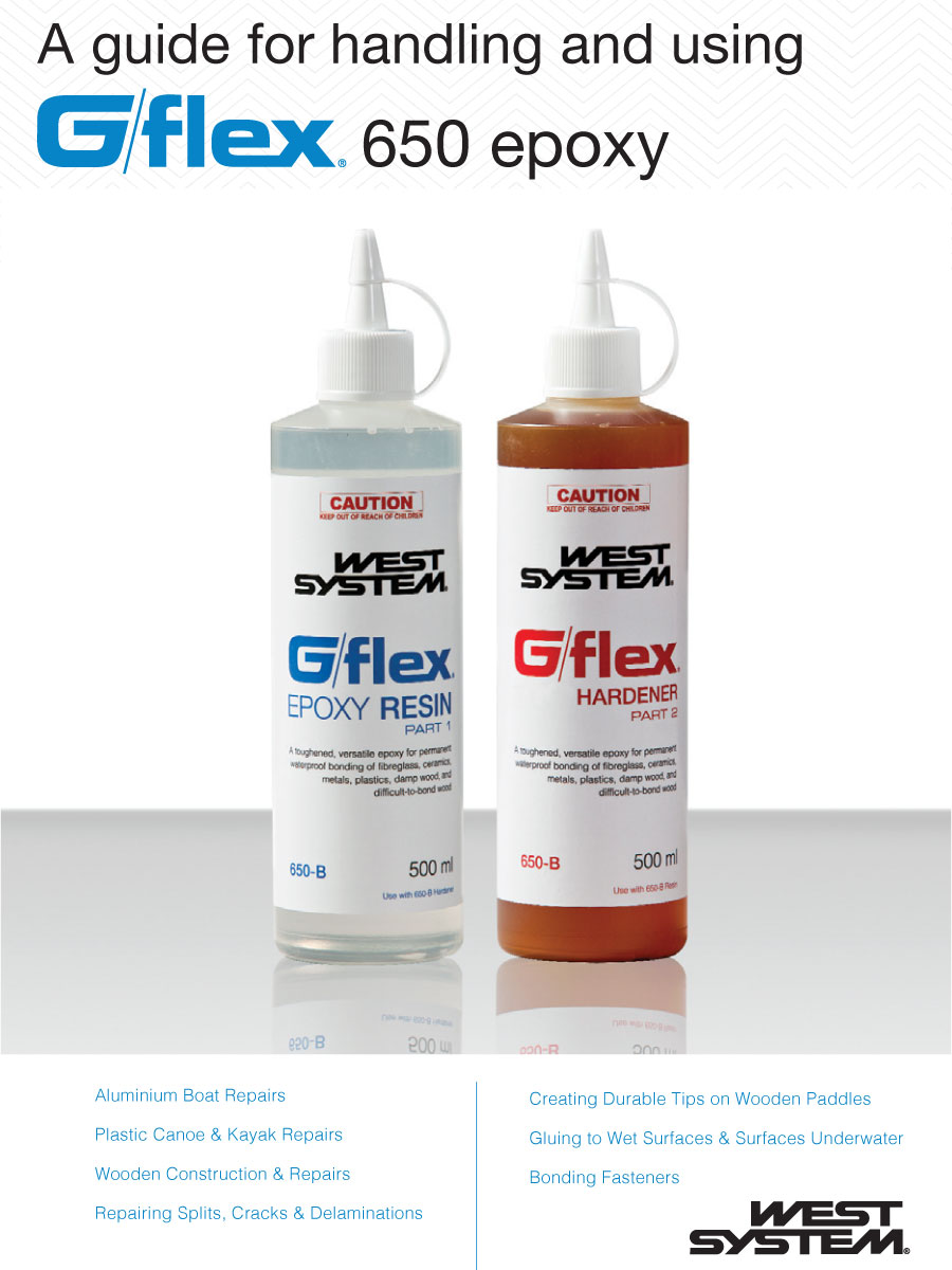Front cover of the WEST SYSTEM G/flex 650 Toughened Epoxy brochure