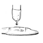 Epoxy at syrup consistency dripping from a mixing stick
